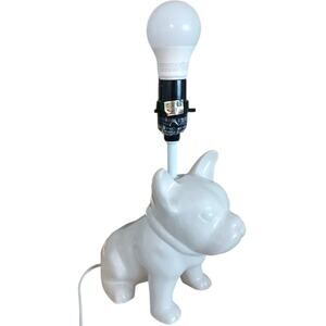 2015 Baby Bulldog Frenchie Dog Lover Lamp Spotlight Decor White Pet Works